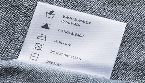 apparel care significato|what is a care label.